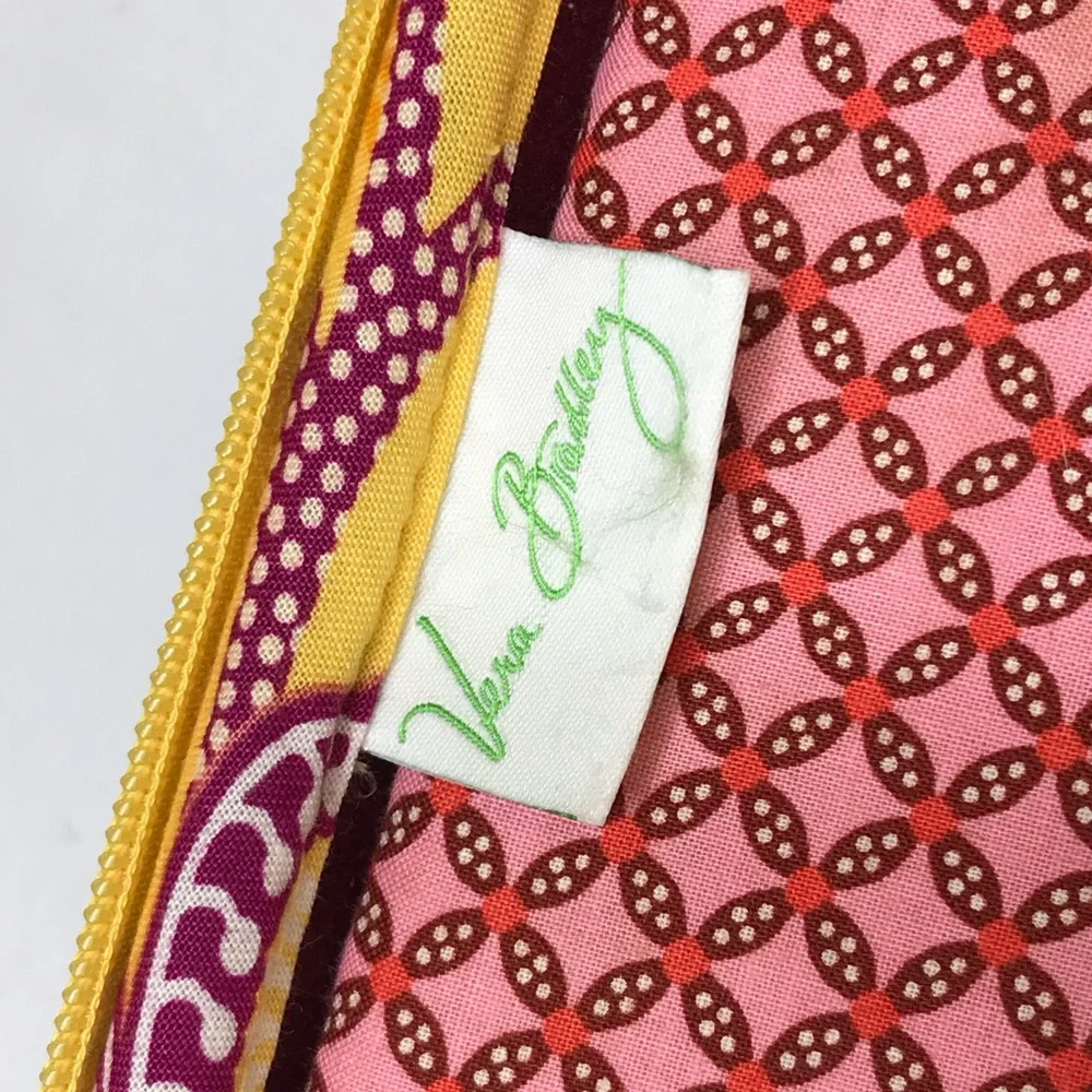 Vera Bradley Bali Gold Paisley Hard Computer Case Travel Laptop Bag